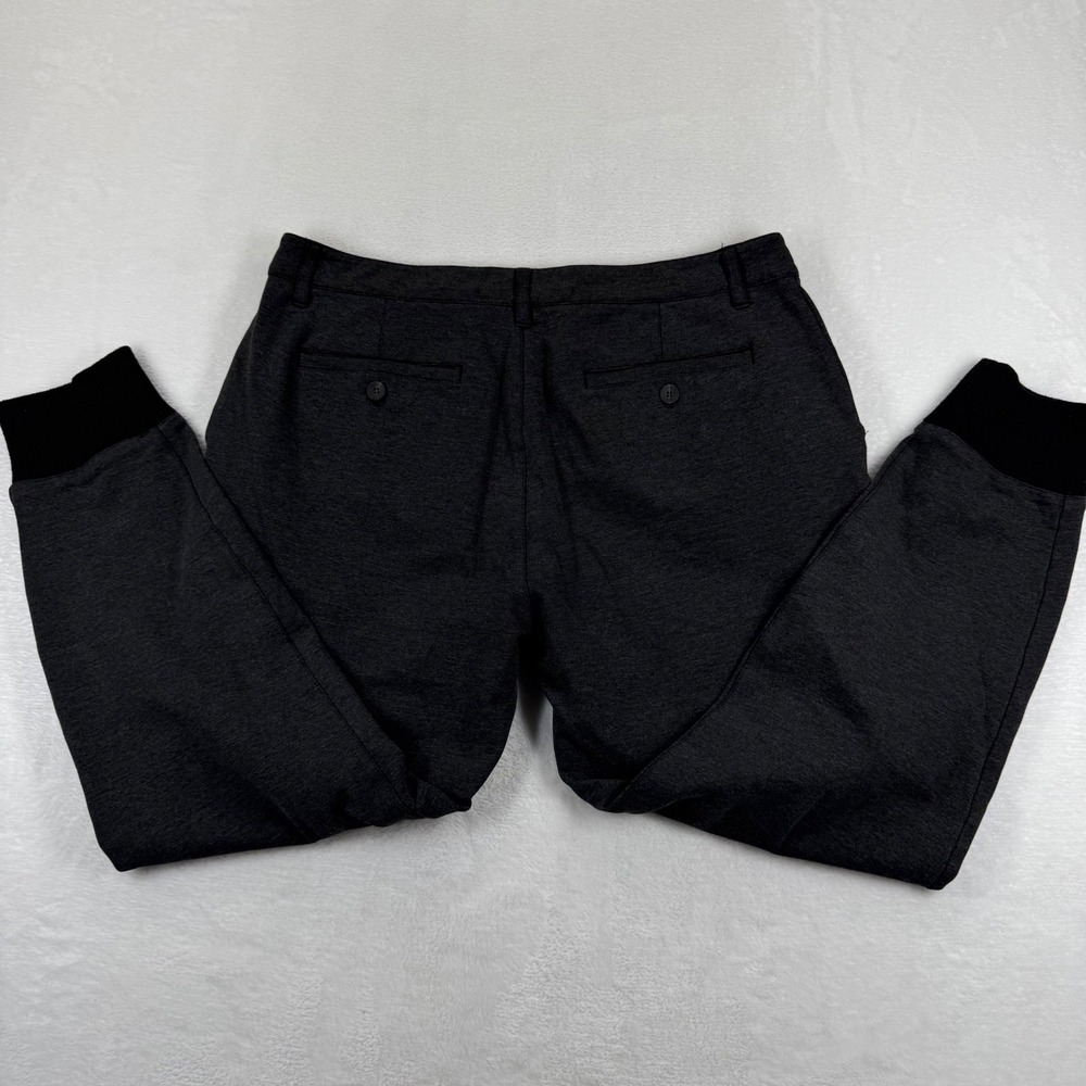 Paige Womens Charcoal Gray Knit‎ Jogger Trousers Size 33 Stretch Slim Tapered